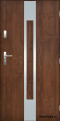Solid exterior door A-11 INOX 70/80/90/100