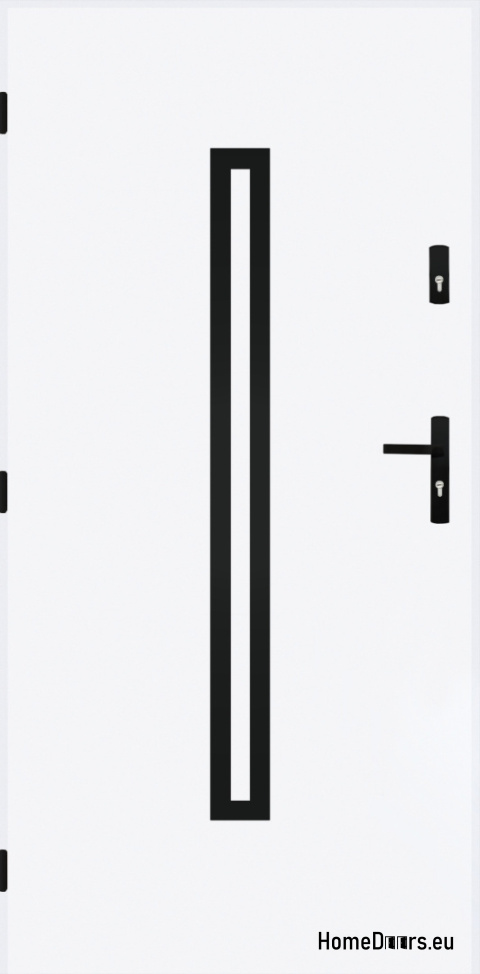 Solid exterior door A-12 BLACK 70/80/90/100 Solid exterior door A-12 BLACK 70/80/90/100