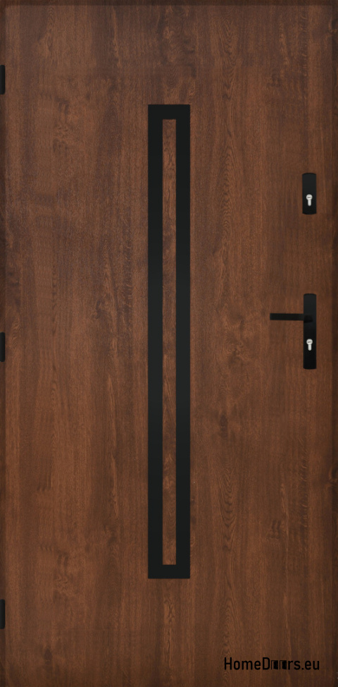 Solid exterior door A-12 BLACK 70/80/90/100 Solid exterior door A-12 BLACK 70/80/90/100