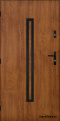 Solid exterior door A-12 BLACK 70/80/90/100