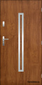 Solid exterior door A-12 INOX 70/80/90/100