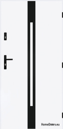 Solid exterior door A-13 BLACK 70/80/90/100