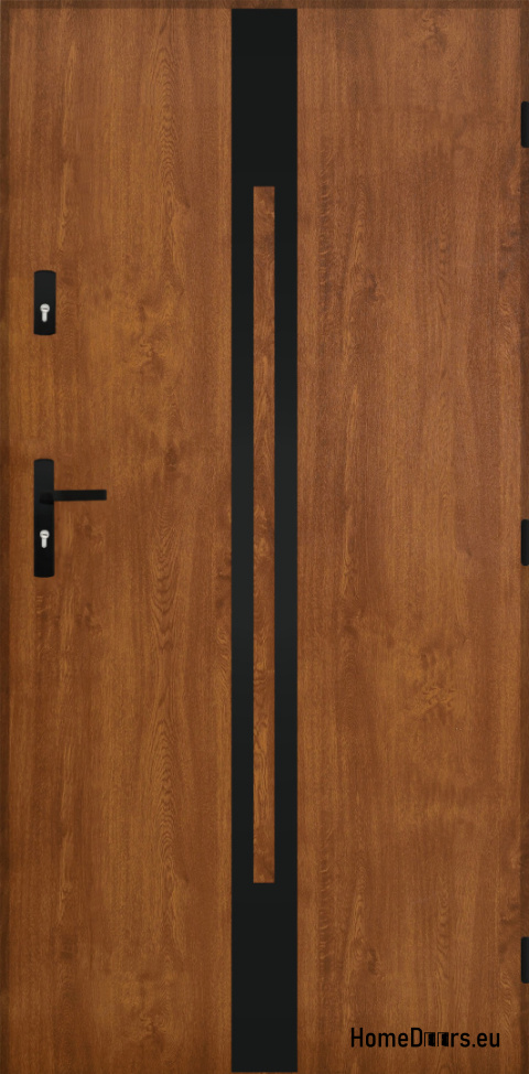 Solid exterior door A-13 BLACK 70/80/90/100 Solid exterior door A-13 BLACK 70/80/90/100