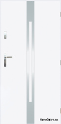 Solid exterior door A-13 INOX 70/80/90/100