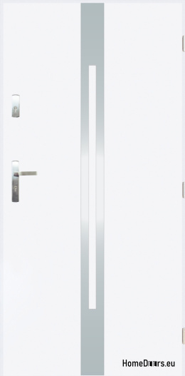 Solid exterior door A-13 INOX 70/80/90/100