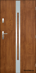Solid exterior door A-13 INOX 70/80/90/100