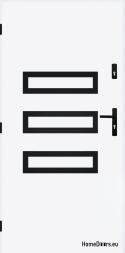 Solid exterior door A-4 BLACK 70/80/90/100