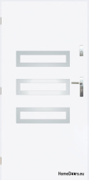 Solid exterior door A-4 INOX 70/80/90/100