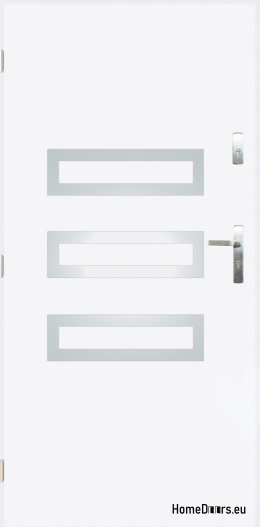 Solid exterior door A-4 INOX 70/80/90/100