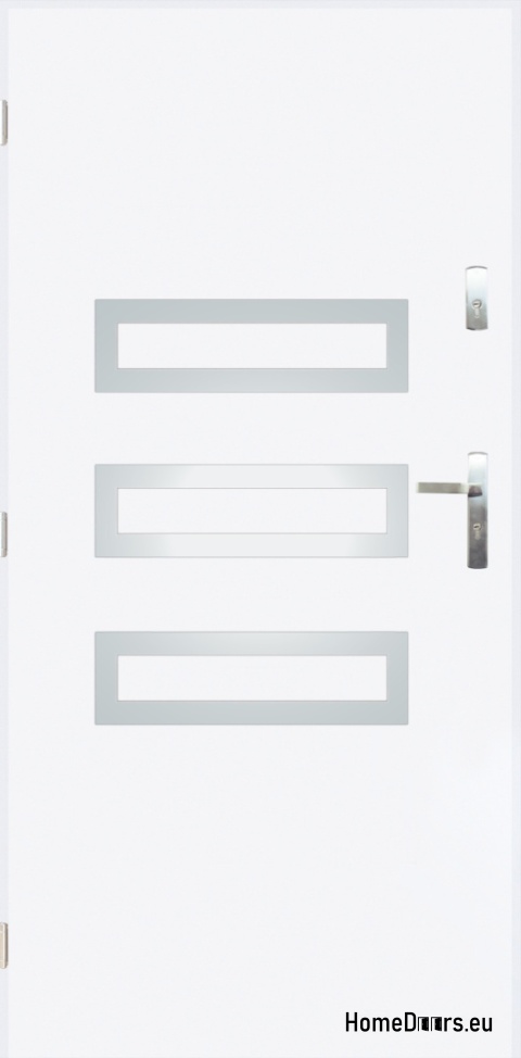 Solid exterior door A-4 INOX 70/80/90/100