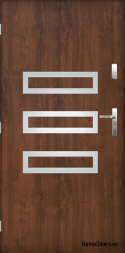 Solid exterior door A-4 INOX 70/80/90/100