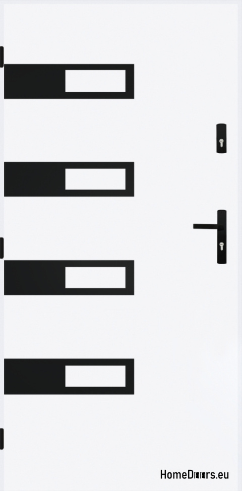 Solid exterior door A-5 BLACK 70/80/90/100 Solid exterior door A-5 BLACK 70/80/90/100