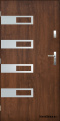 Solid exterior door A-5 INOX 70/80/90/100