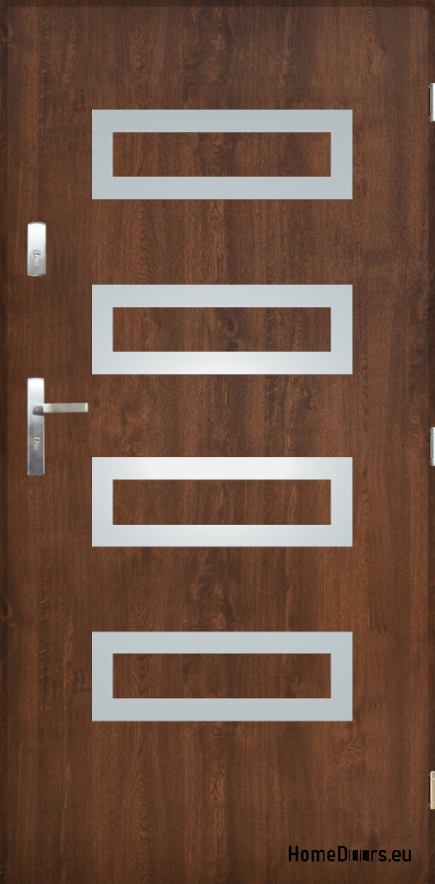 Solid exterior door A-6 INOX 70/80/90/100 Solid exterior door A-6 INOX 70/80/90/100