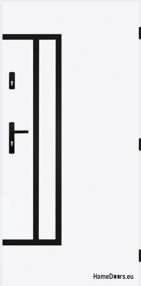 Solid exterior door A-8 BLACK 70/80/90/100 Solid exterior door A-8 BLACK 70/80/90/100
