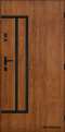 Solid exterior door A-8 BLACK 70/80/90/100