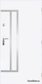 Solid exterior doors A-8 INOX 70/80/90/100