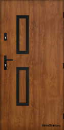 Solid exterior door A-9 BLACK 70/80/90/100