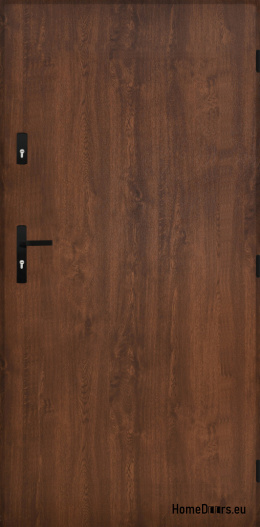 Solid exterior doors FLAT BLACK 70/80/90/100