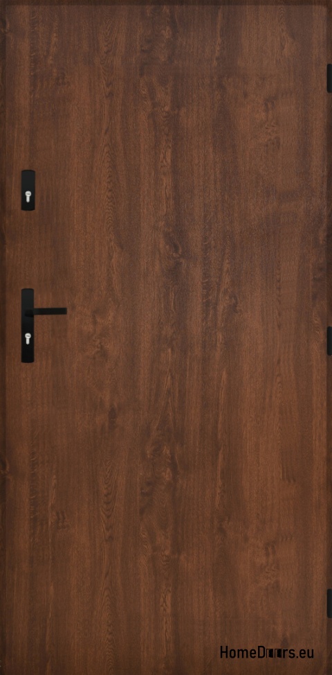 Solid exterior doors FLAT BLACK 70/80/90/100