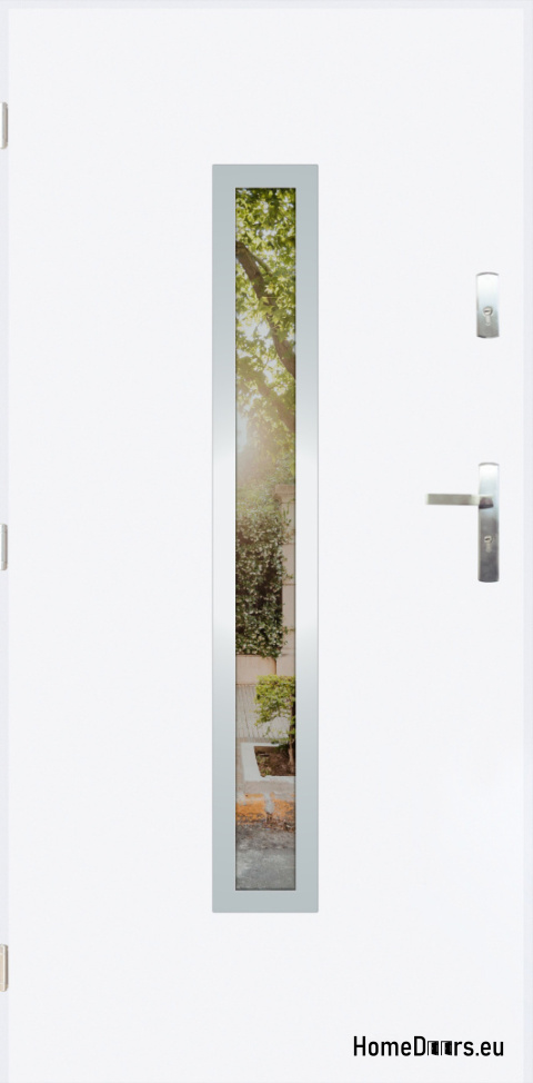 Exterior door with mirror W-10 INOX 70/80/90/100 Exterior door with mirror W-10 INOX 70/80/90/100