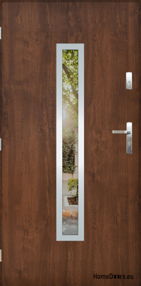 Exterior door with mirror W-10 INOX 70/80/90/100 Exterior door with mirror W-10 INOX 70/80/90/100