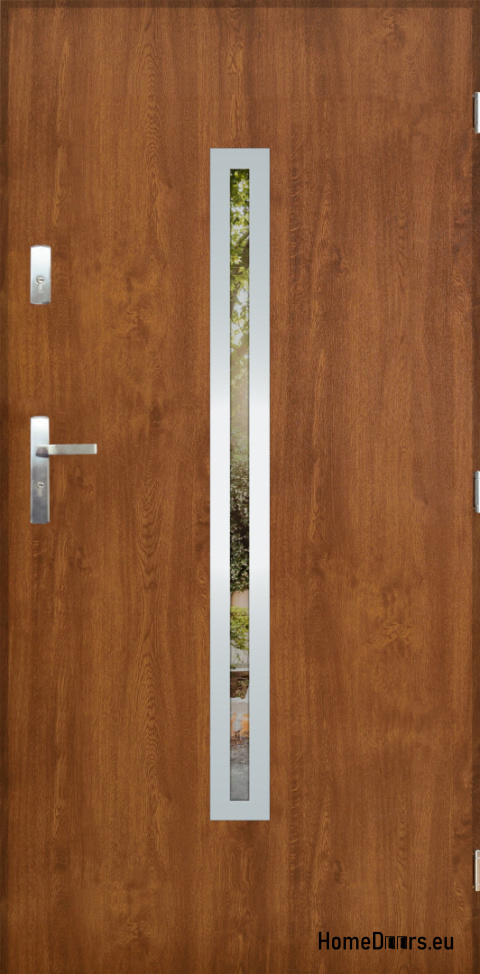 Exterior door with mirror W-12 INOX 70/80/90/100 Exterior door with mirror W-12 INOX 70/80/90/100