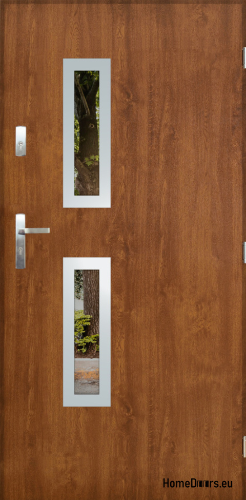 Exterior door with mirror W-9 INOX 70/80/90/100 Exterior door with mirror W-9 INOX 70/80/90/100