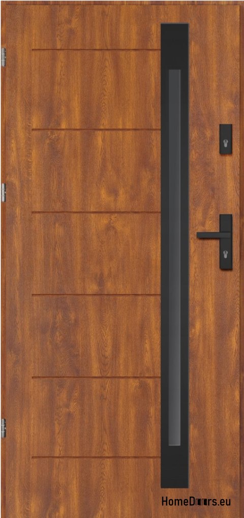 Exterior door NARVIK BLACK THICK warm 1,2Wm2k 70mm, OFF-THE-SHELF, 90 L Exterior door NARVIK BLACK THICK warm 1,2Wm2k 70mm, OFF-THE-SHELF, 90 L