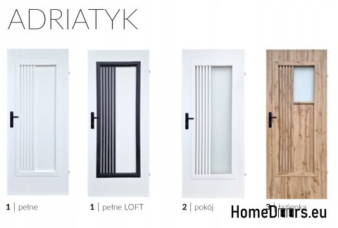 Drzwi pełne wewnętrzne pokojowe Adriatyk pełne Loft 70 Drzwi pełne wewnętrzne pokojowe Adriatyk pełne Loft 70