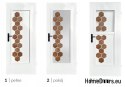 Drzwi przeszklone wewnętrzne pokojowe Heksagon Wood Łazienka 80