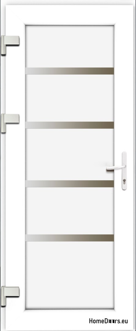 DRZWI ZEWNĘTRZNE PCV 100/210 BIAŁE PEŁNE Z APLIKACJĄ, ZAMEK AUTOMATYCZNY DRZWI ZEWNĘTRZNE PCV 100/210 BIAŁE PEŁNE Z APLIKACJĄ, ZAMEK AUTOMATYCZNY