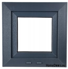 PVC WINDOW RU Right 800x500 / 80x50 ANTHRACITE/WHITE, READY TO STOCK
