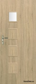 Drzwi Wewnętrzne Pokojowe Przeszklone LAWA WC 70 Kolor Sonoma