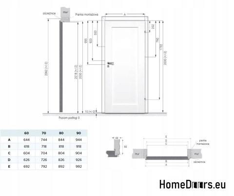 BIrga Panel Interior Doors Full 60 Lacquered Colours BIrga Panel Interior Doors Full 60 Lacquered Colours