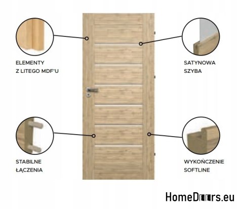 Interior frame door Paris WC 60 FRESH colours Interior frame door Paris WC 60 FRESH colours