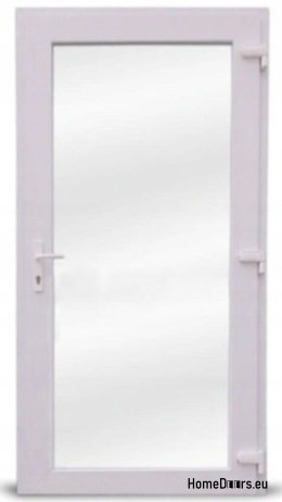 PVC OFFICE SHOP EXTERIOR DOORS 100/200 RIGHT WHITE GLAZED