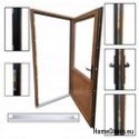 PVC OFFICE SHOP EXTERIOR DOORS 100/200 RIGHT WHITE GLAZED