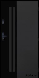 PANTOR ALPINE-PASIVE 02 Exterior Door Right 90 Anthracite Thick72mm Warm