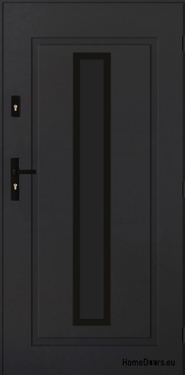 Exterior Door PANTOR LEO 01 80 Right Anthracite THICK 72 mm WARM