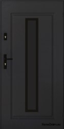 Exterior Door PANTOR LEO 01 90 Right Anthracite THICK 72 mm WARM