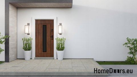 Exterior door PANTOR LEO 01 left 80 golden oak thick 72mm warm Exterior door PANTOR LEO 01 left 80 golden oak thick 72mm warm