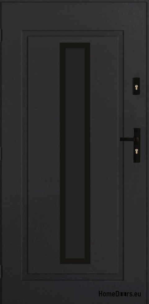 Exterior door PANTOR LEO 01 left 90 anthracite thick 72mm warm Exterior door PANTOR LEO 01 left 90 anthracite thick 72mm warm