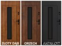 Exterior door PANTOR LEO 01 left 90 anthracite thick 72mm warm