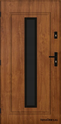 Exterior Door PANTOR LEO 01 Left 90 Golden Oak Thick 72mm Warm