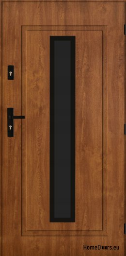 Exterior door PANTOR LEO 01 right 80 golden oak thick 72mm warm