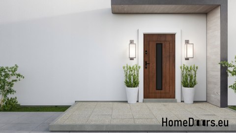 Exterior door PANTOR LEO 01 right 80 golden oak thick 72mm warm Exterior door PANTOR LEO 01 right 80 golden oak thick 72mm warm