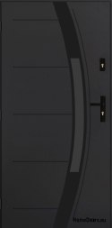 Exterior door PANTOR SATURN 03 left 100 anthracite thick 72mm warm