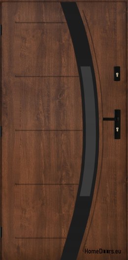 Exterior Door PANTOR SATURN 03 Left 100 Walnut Thick 72mm Warm