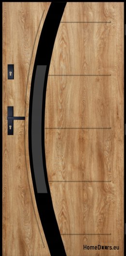 Exterior Door PANTOR SATURN 03 Right 100 OAK TURNER Thick 72mm Warm